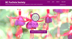 Desktop Screenshot of bcfuchsiasociety.com